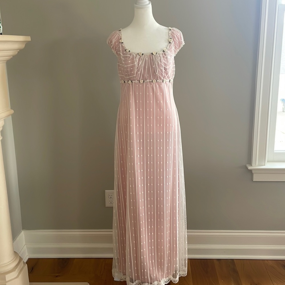 Jessica McClintock Pink Lace Dress